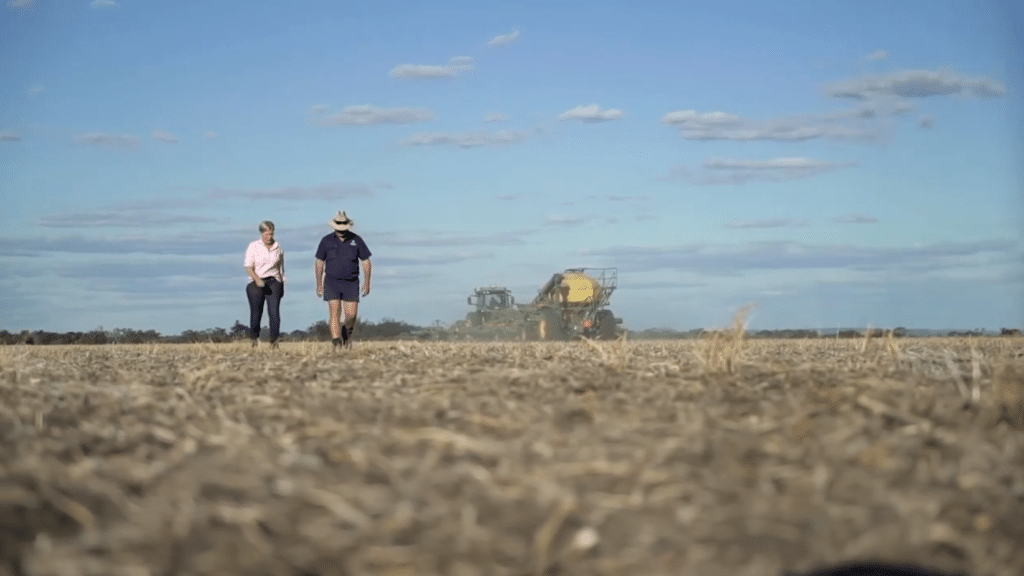 Tim Leifels in paddock on NSW Cotton Farm