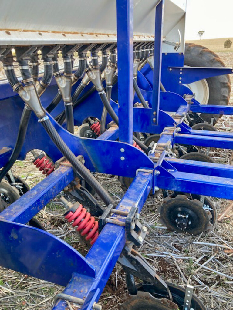 Direct drill seeder with Ryan Discs. Davimac